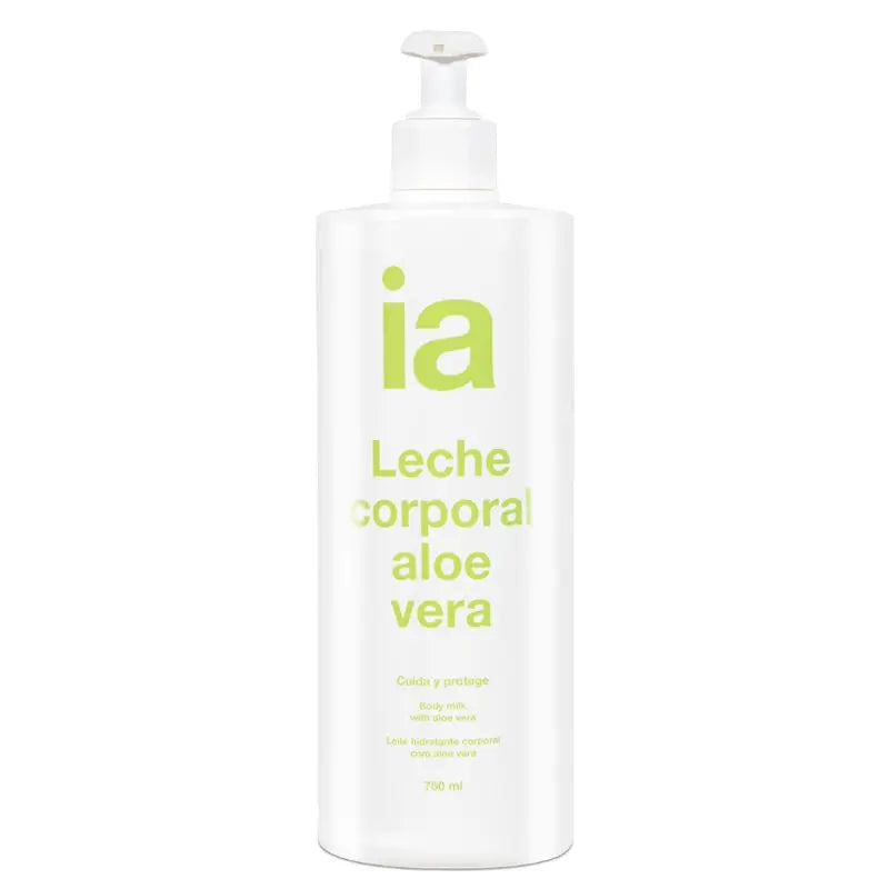 Interapothek Latte idratante per il corpo all'aloe con dispenser, 750 ml