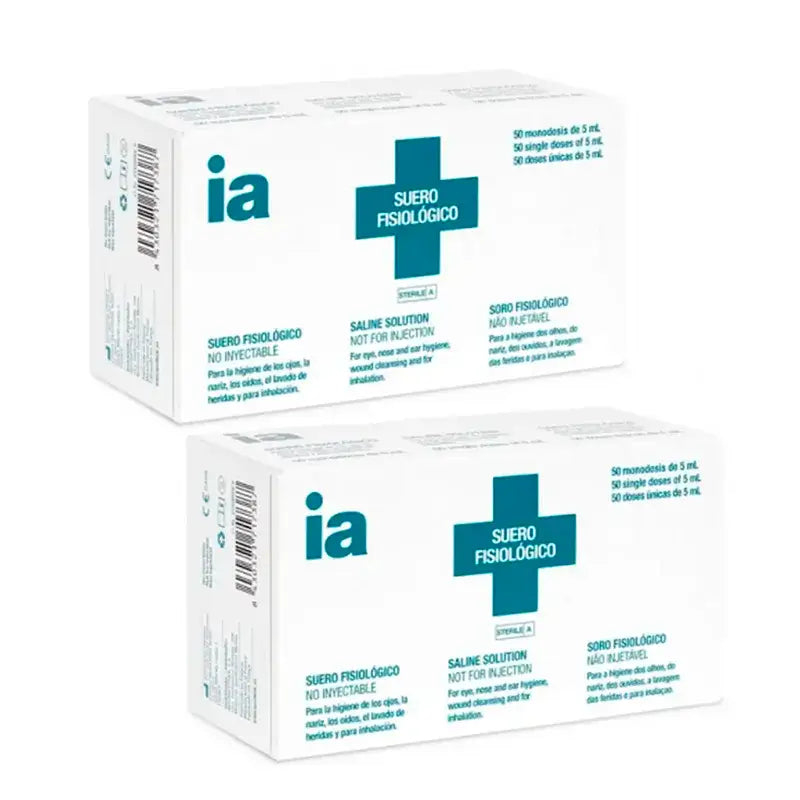 Siero fisiologico Interapothek, confezione 2 x 50 dosi singole
