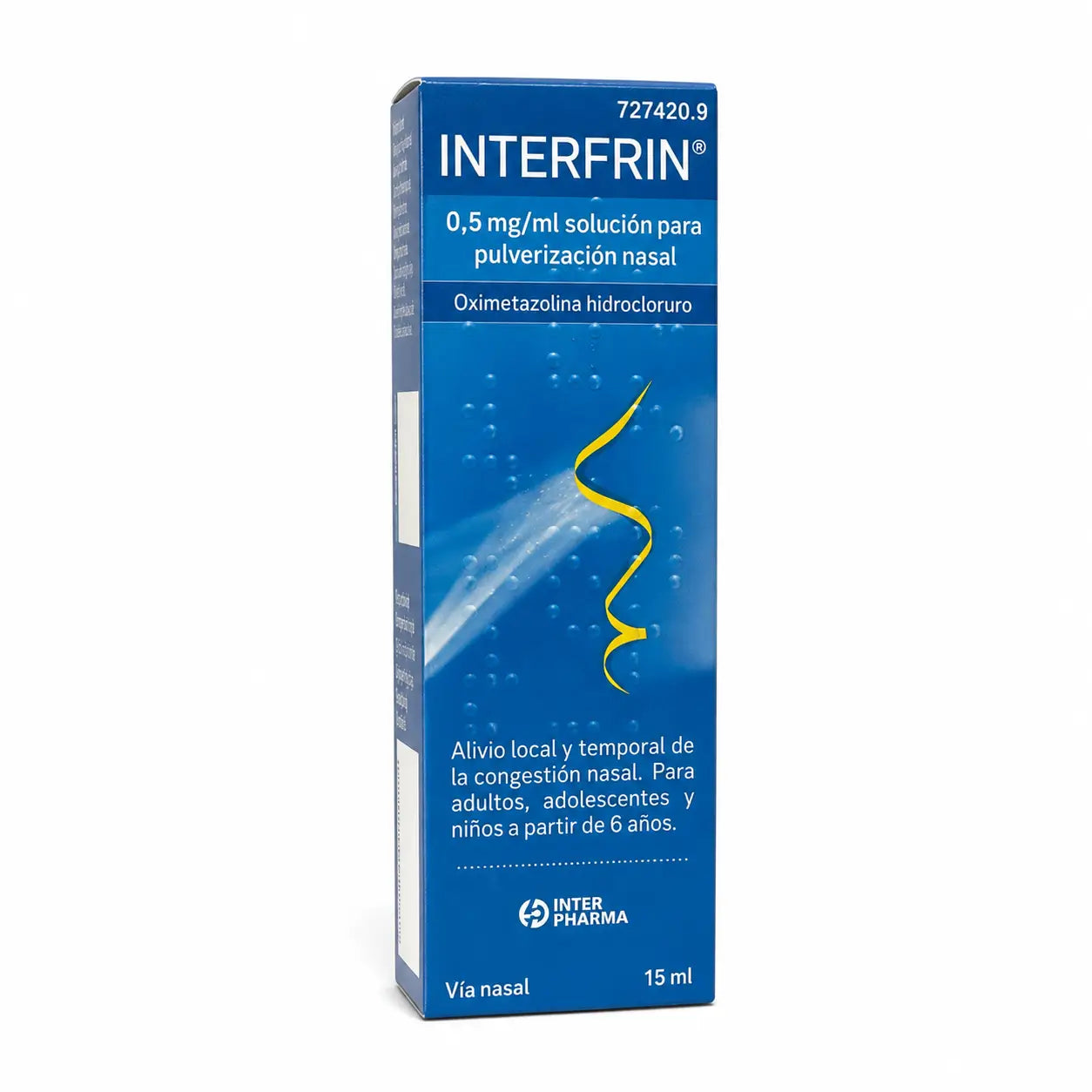 Interfrin 0,5 Mg/ml Soluzione spray nasale, 15 ml