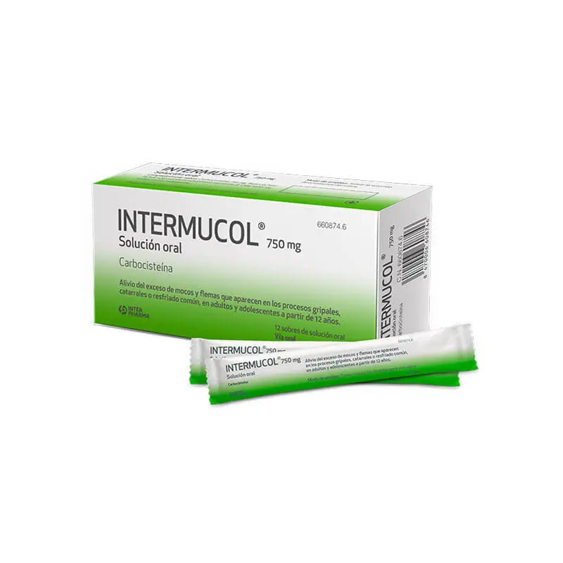 Intermucol 750 mg 12 bustine Soluzione orale 15 ml