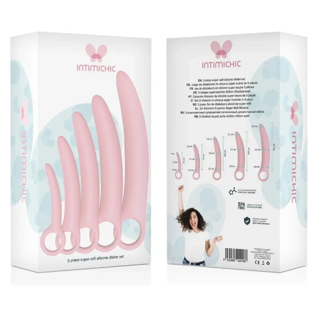 Set di dilatatori in silicone in 5 pezzi Intimichic