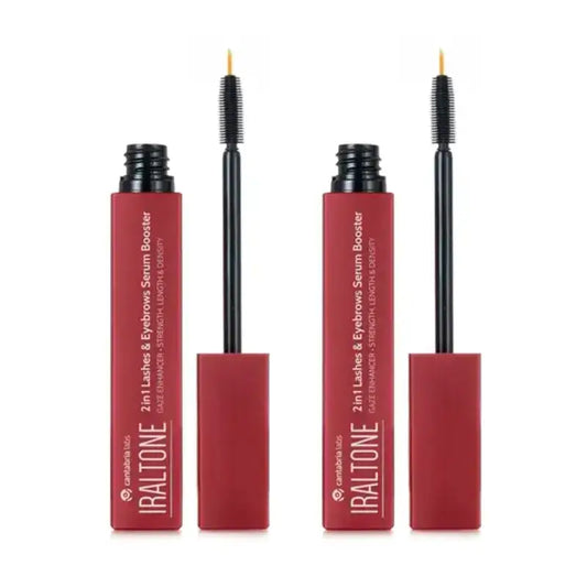 Iraltone 2 In 1 Siero per ciglia e sopracciglia, confezione da 2 x 10 ml