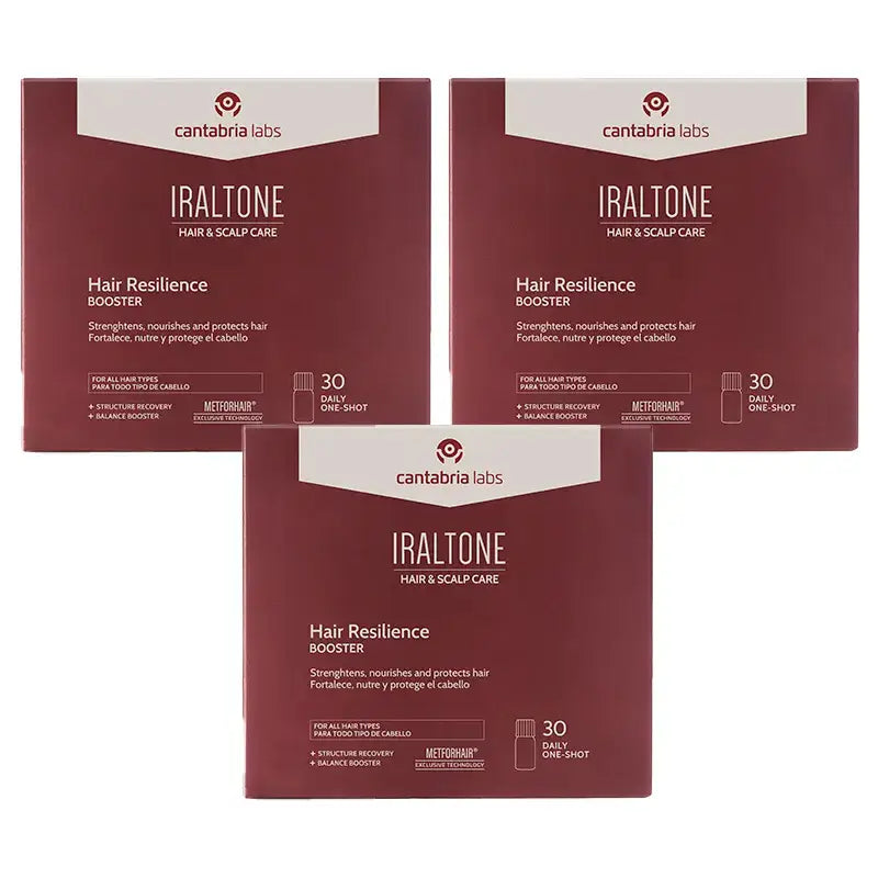 Iraltone Hair Resilience Booster, Confezione da 3 , 90X15Ml