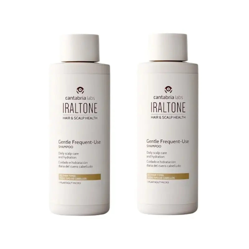 Iraltone Shampoo delicato per uso frequente, confezione da 2 x 200 ml