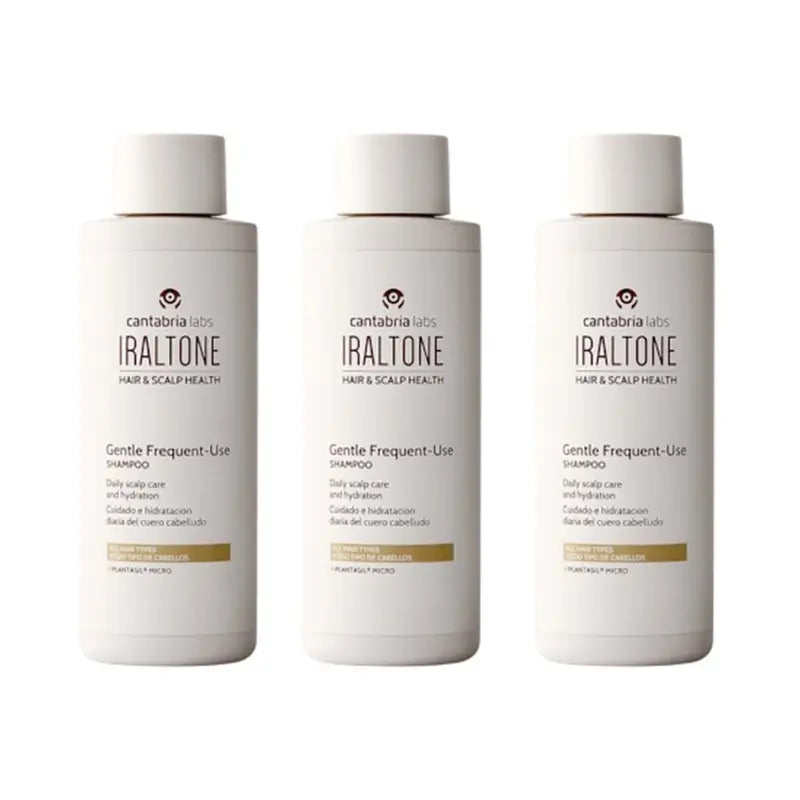 Iraltone Shampoo delicato per uso frequente, confezione da 3 x 200 ml