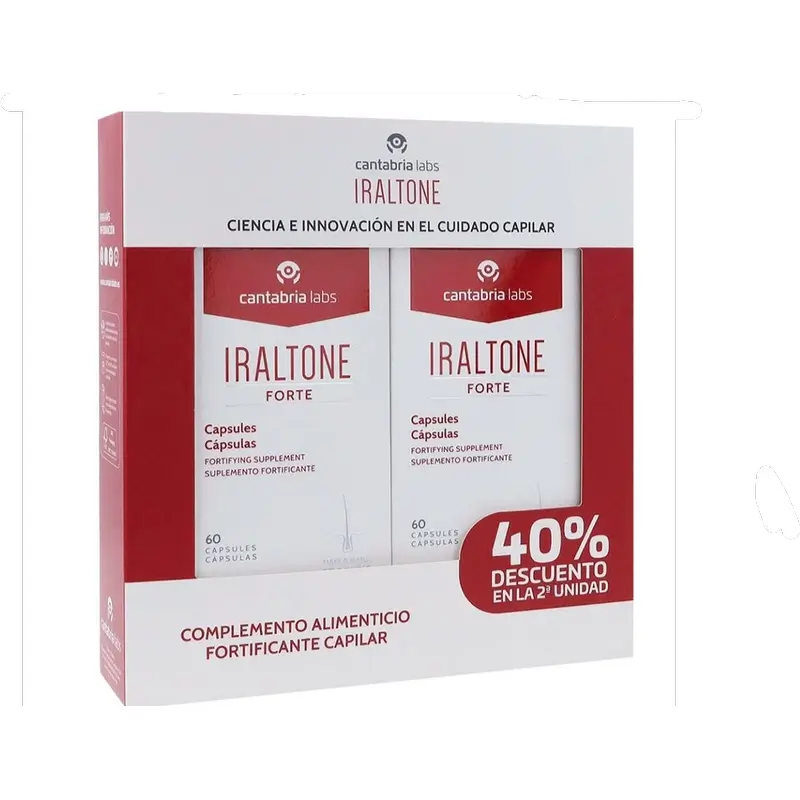 Iraltone Duplo Forte Trattamento per la perdita dei capelli, 120 capsule