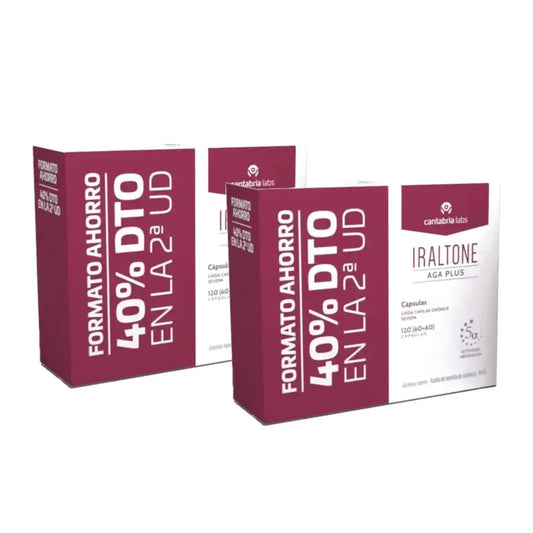 Iraltone Aga Plus Ahorro, 120 capsule, confezione da 2