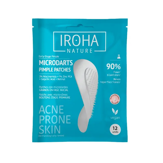 Iroha Nature Cerotti Microdart per pelli a tendenza acneica, 12 pezzi