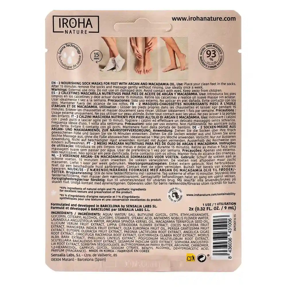 Iroha Nature Maschera nutriente per il corpo, 20 Ml