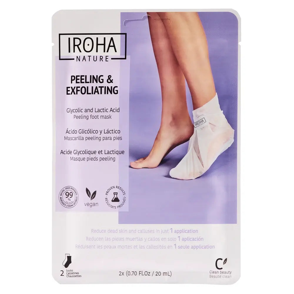 Iroha Nature Corporal Socks Maschera e scrub peeling ed esfoliante, 20 Ml