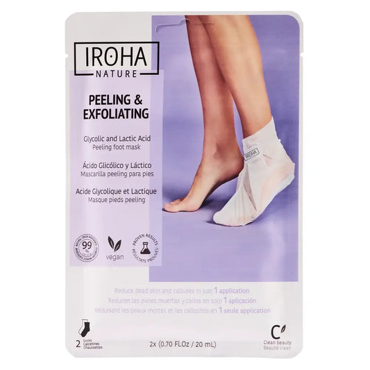 Iroha Nature Corporal Socks Maschera e scrub peeling ed esfoliante, 20 Ml