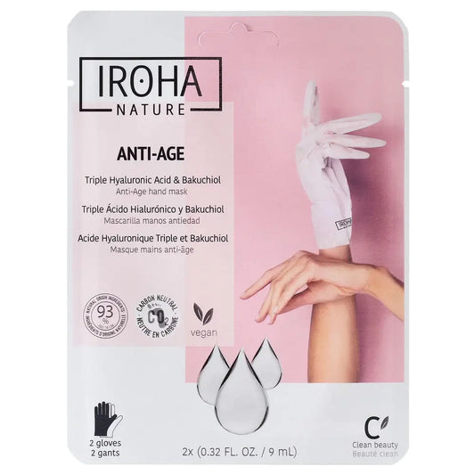 Iroha Nature Guanti Corpo Macarilla Anti-Età, 20 Ml