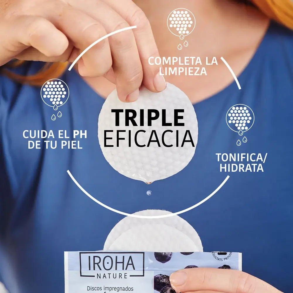 Iroha Nature Dischetti tonici idratanti, 10 pz.