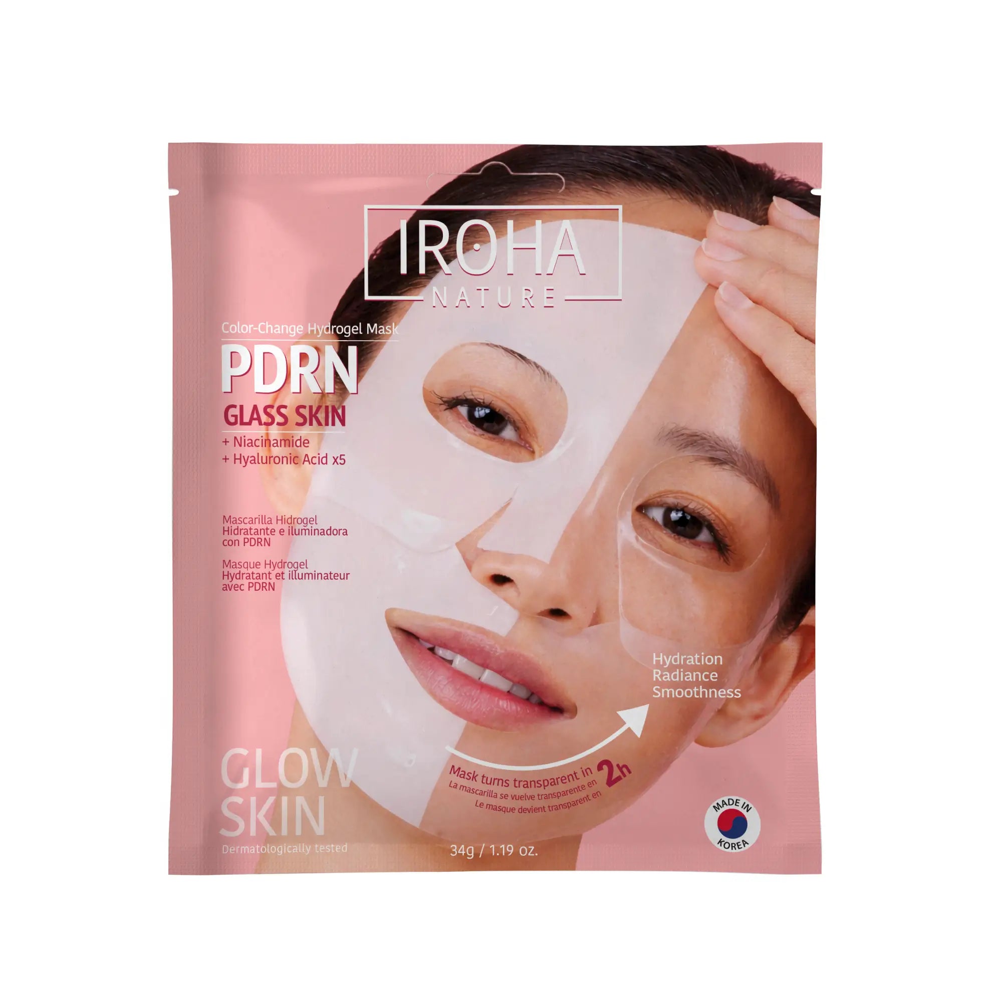 Iroha Nature Iroha Nature Maschera idrogel per pelle di vetro con Pdrn, 1 gr