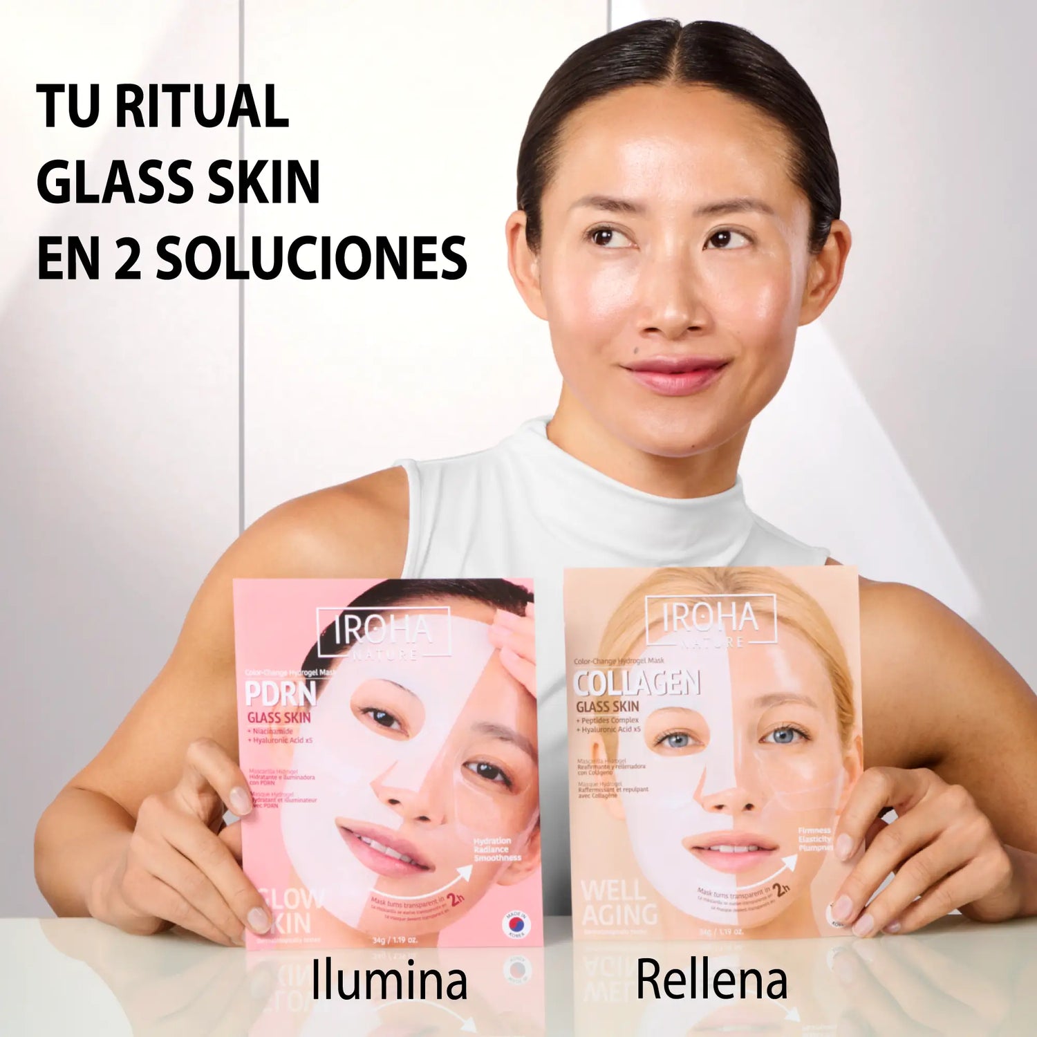 Iroha Nature Iroha Nature Maschera idrogel per pelle di vetro con Pdrn, 1 gr