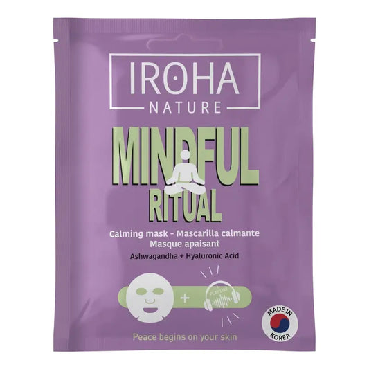 Iroha Nature Mindful Ritual Maschera viso idratante e lenitiva, 1 pz.