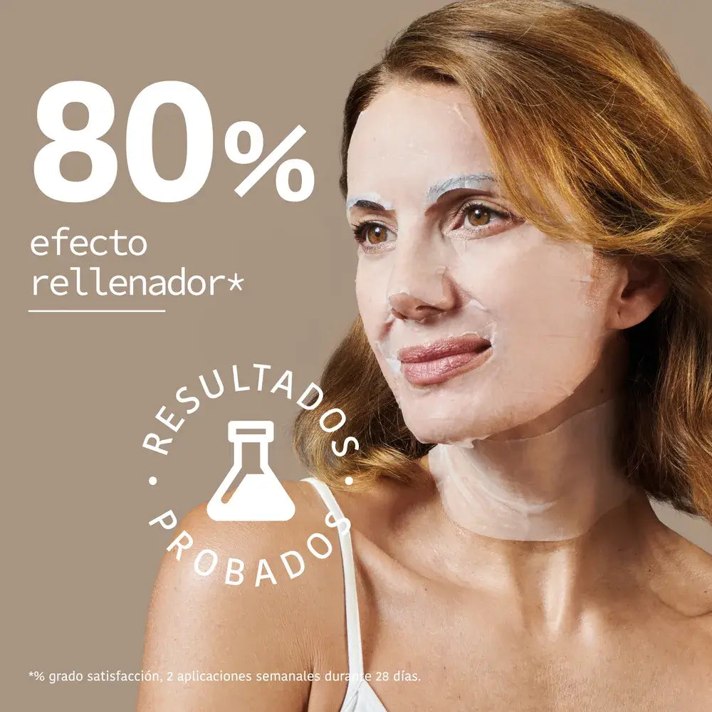 Iroha Nature Triplo Acido Ialuronico Maschera Filler per Viso e Collo, 30 ml