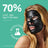Iroha Nature Maschera di tessuto equilibrante per il viso - Carbone , 23 ml