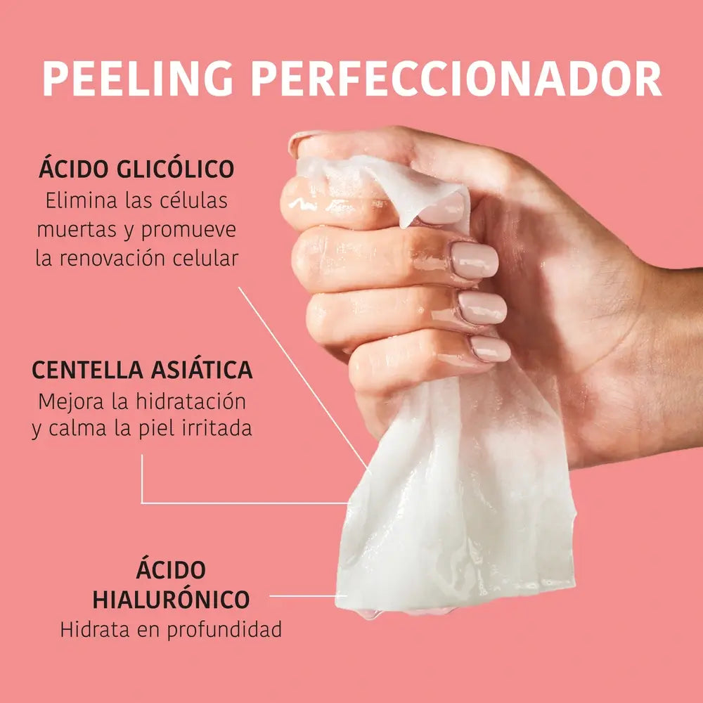 Iroha Nature Maschera peeling viso in tessuto - Acido glicolico , 23 ml