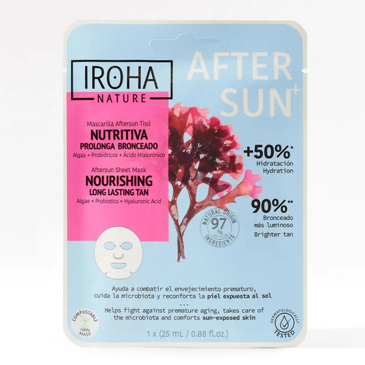 Iroha Nature Estratti Naturali Maschera Viso Doposole Nutriente, 20 Ml