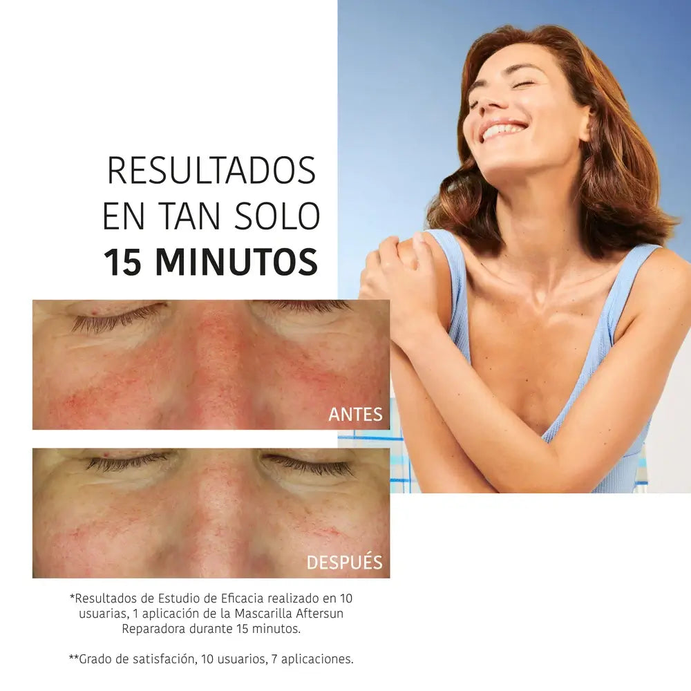 Iroha Nature Natural Extracts Maschera viso riparatrice doposole, 20 Ml