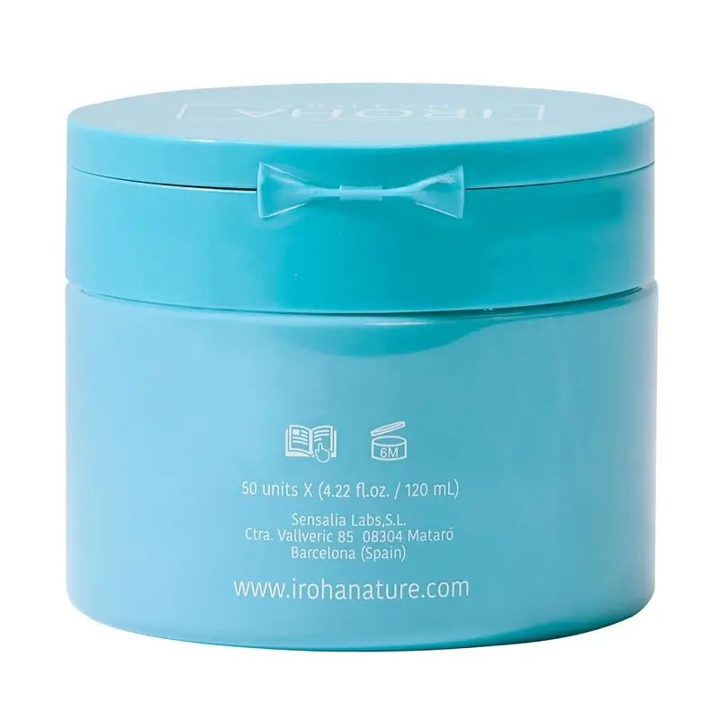 Iroha Nature Dischetti tonificanti anti-imperfezioni per pelle grassa, 50 pezzi.