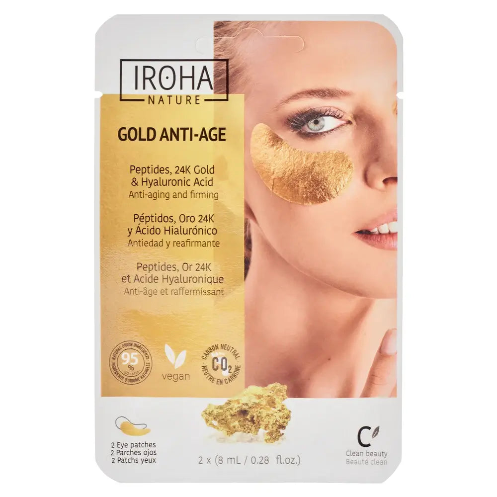 Iroha Nature Well Aging Foil Cerotti occhi anti-età, 8 Ml
