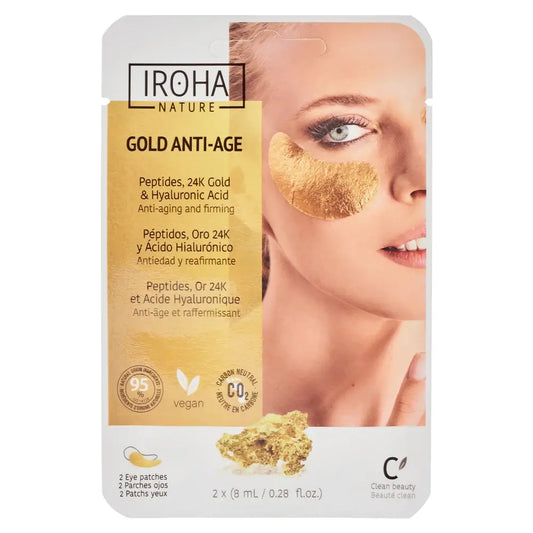 Iroha Nature Well Aging Foil Cerotti occhi anti-età, 8 Ml
