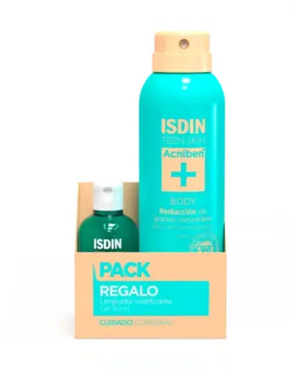 Isdin Acniben Pack Corpo + Gel detergente, 150+50 Ml