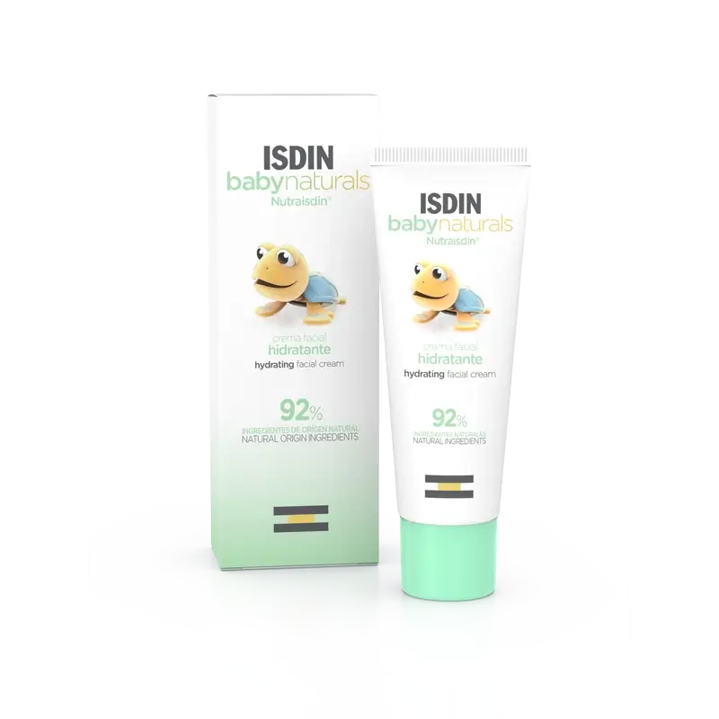 Isdin Baby Naturals Crema viso idratante, 50 ml