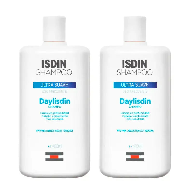Isdin Daylisdin Shampoo Ultrasoft, Confezione 2 x 400 ml