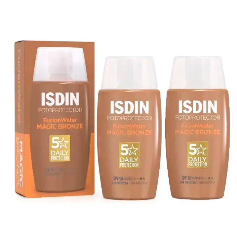Isdin Fotoprotector Fusion Water Colour Dark SPF 50 Confezione 2 x 50 Ml