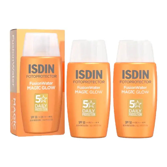 Isdin Fotoprotector Fusion Water Magic Glow SPF 50 Confezione 2 x 50 Ml