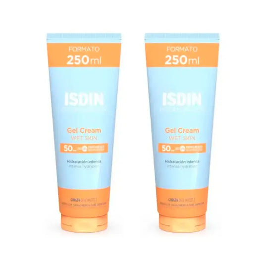 Isdin Fotoprotector Gel Crema SPF 50+, Confezione 2 x 250 ml