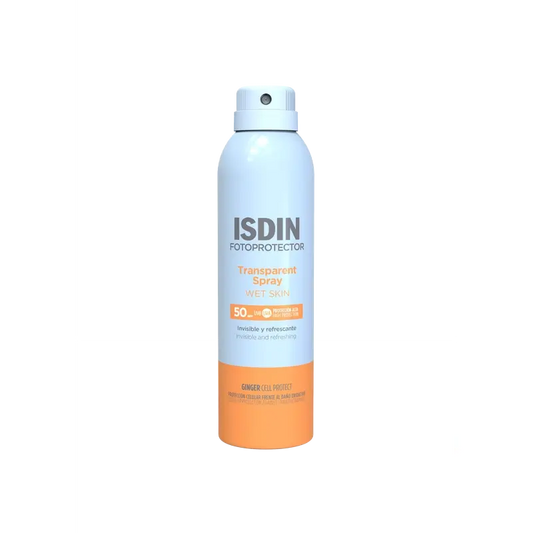 Isdin Spray Trasparente Pelle Bagnata Spf50 250 Ml