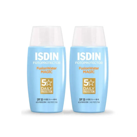 Isdin Fusion Water Magic Spf 50+ Protezione solare 2 x 50 Ml