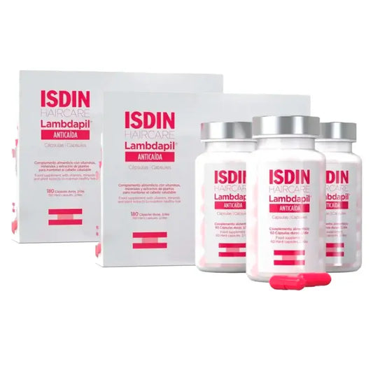Isdin Lambdapil Anticaida Capsule, Confezione 2 x 180 Unità