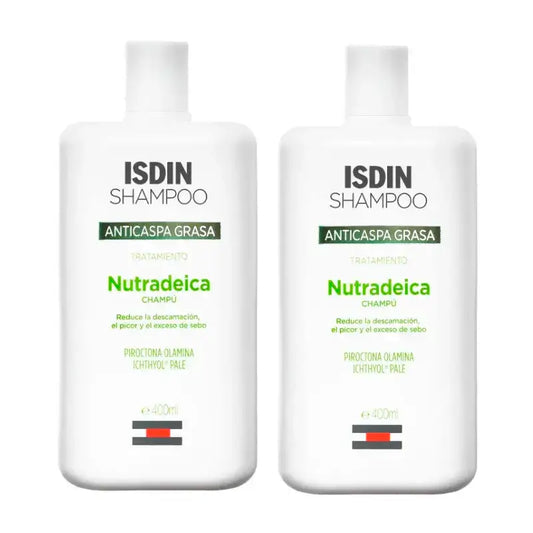Isdin Nutradeica Antiforfora Grasso, Confezione 2 x 400 ml
