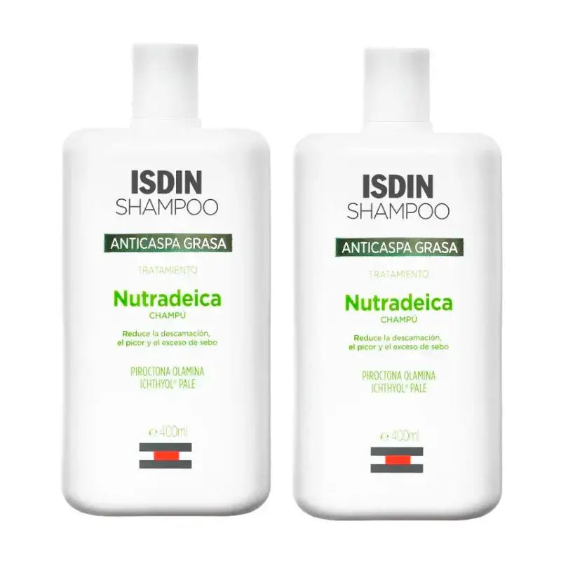 Isdin Nutradeica Antiforfora Grasso, Confezione 2 x 400 ml