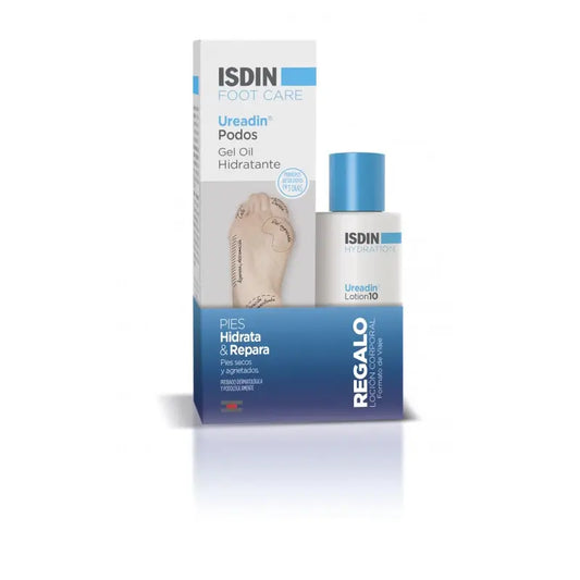 Isdin Ureadin Podos Olio Gel Idratante 75Ml + Omaggio Ureadin Lozione 10 100Ml