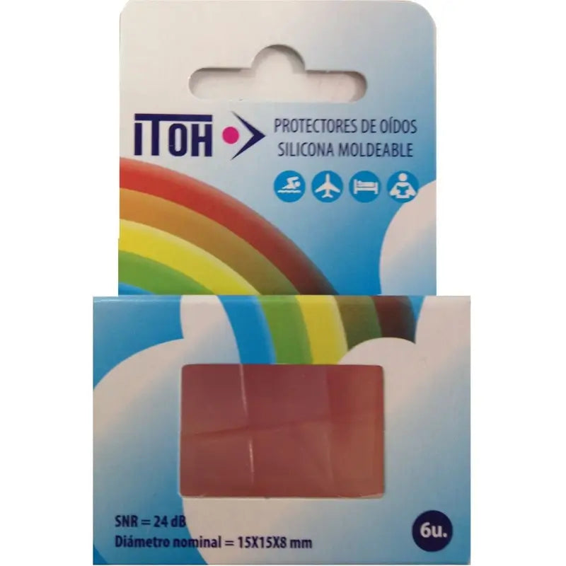 Custodia per tappi per orecchie in silicone Itoh 6 unità