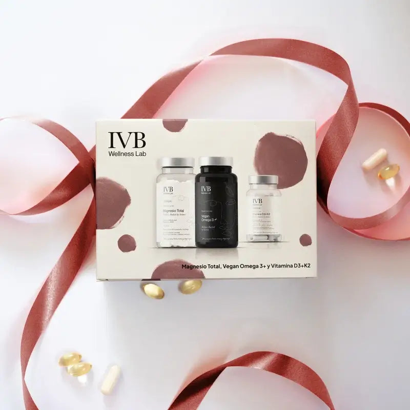 IVB Pack Essentials Magnesio, Vitamina D3+K2 e Omega 3+ vegano, 60 capsule