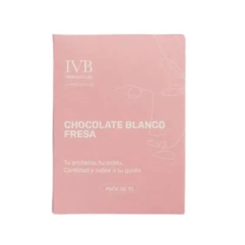 Ivb Wellness Lab Linea Go&Start Bastoncini al gusto di cioccolato bianco e fragola, 10 bastoncini