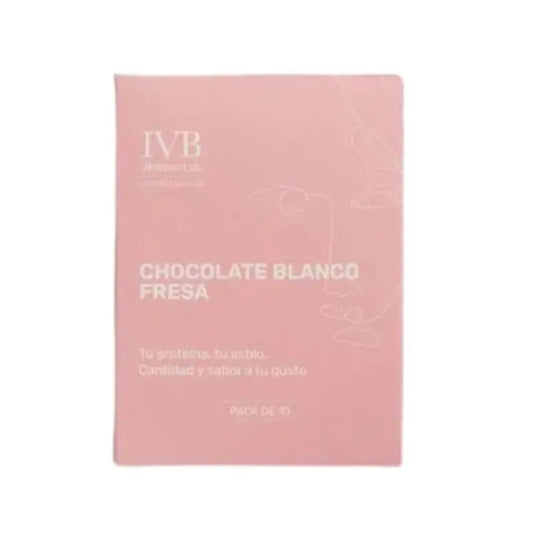 Ivb Wellness Lab Linea Go&Start Bastoncini al gusto di cioccolato bianco e fragola, 10 bastoncini