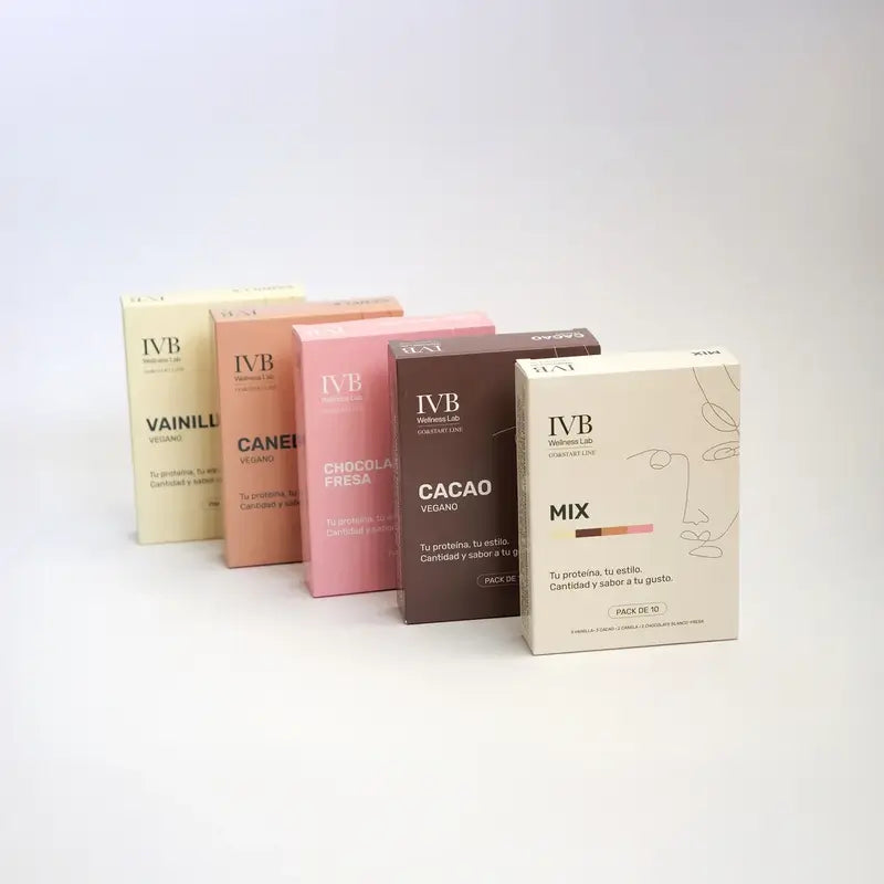 Ivb Wellness Lab Linea Go&Start Bastoncini al gusto di cioccolato bianco e fragola, 10 bastoncini