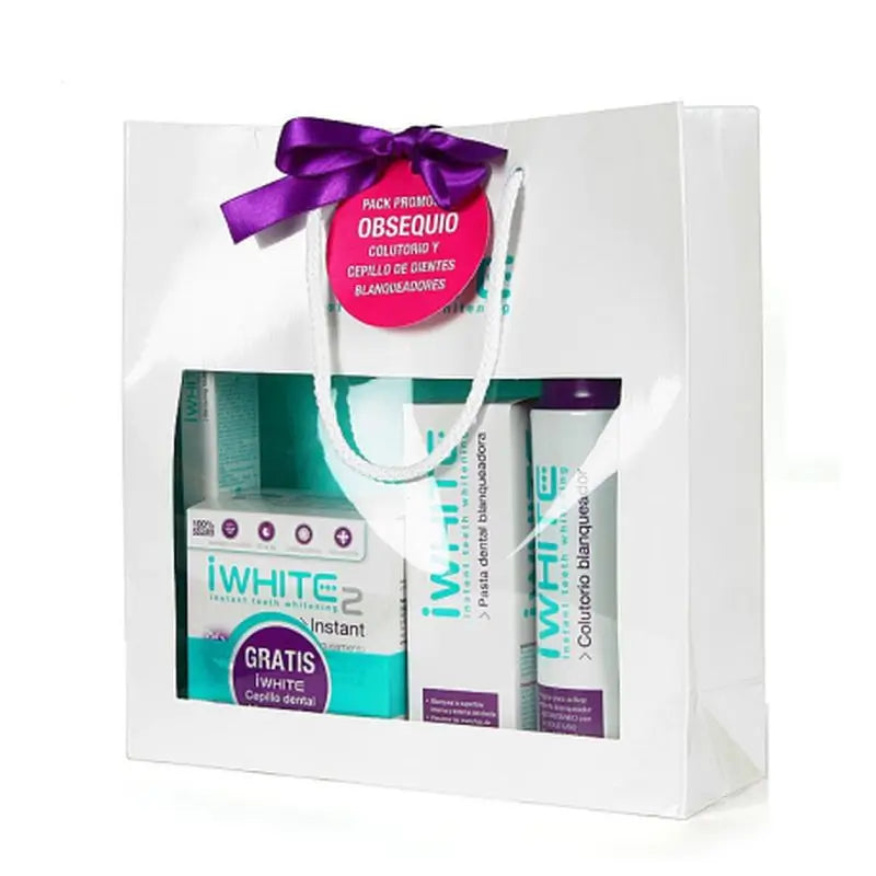 Iwhite Supreme Pack Kit + Dentifricio + Collutorio Gratis, 10 stampi + 75 ml + 500 ml
