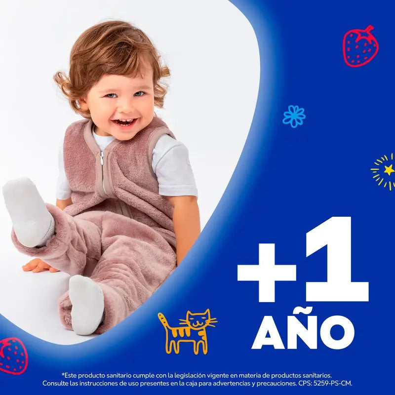 Vicks Formula Natura Sciroppo per la tosse per bambini al gusto di miele e fragola, 140 ml