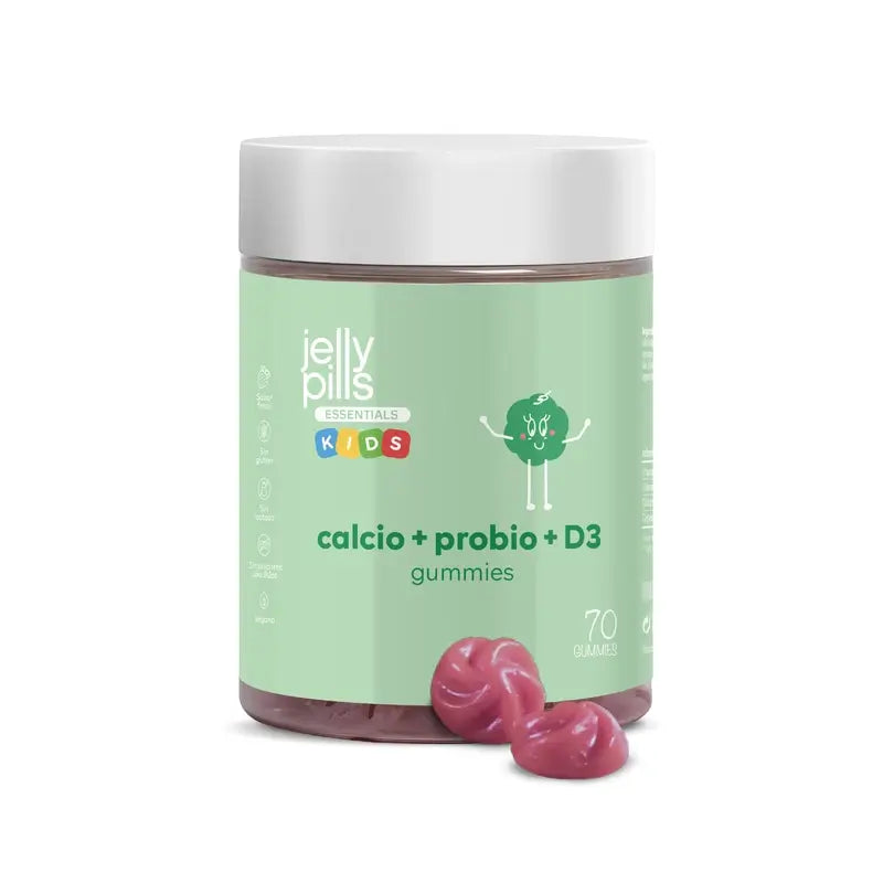Pillole di gelatina Caclium+D3+K2+Propbio Kids , 70 gommine