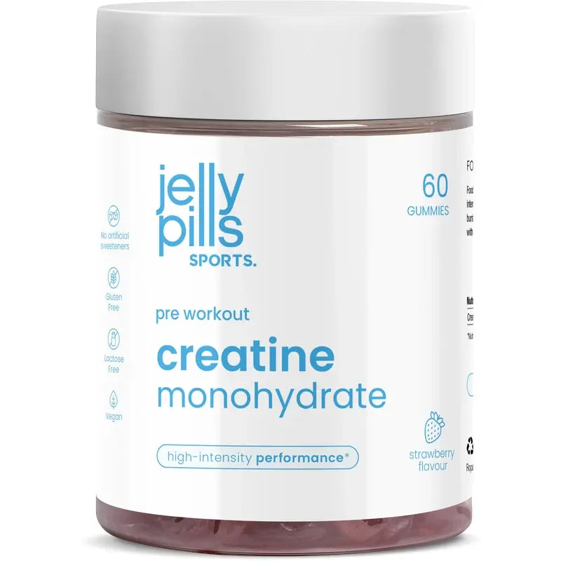 Jelly Pills Creatina monoidrato al gusto di fragola, 60 unità