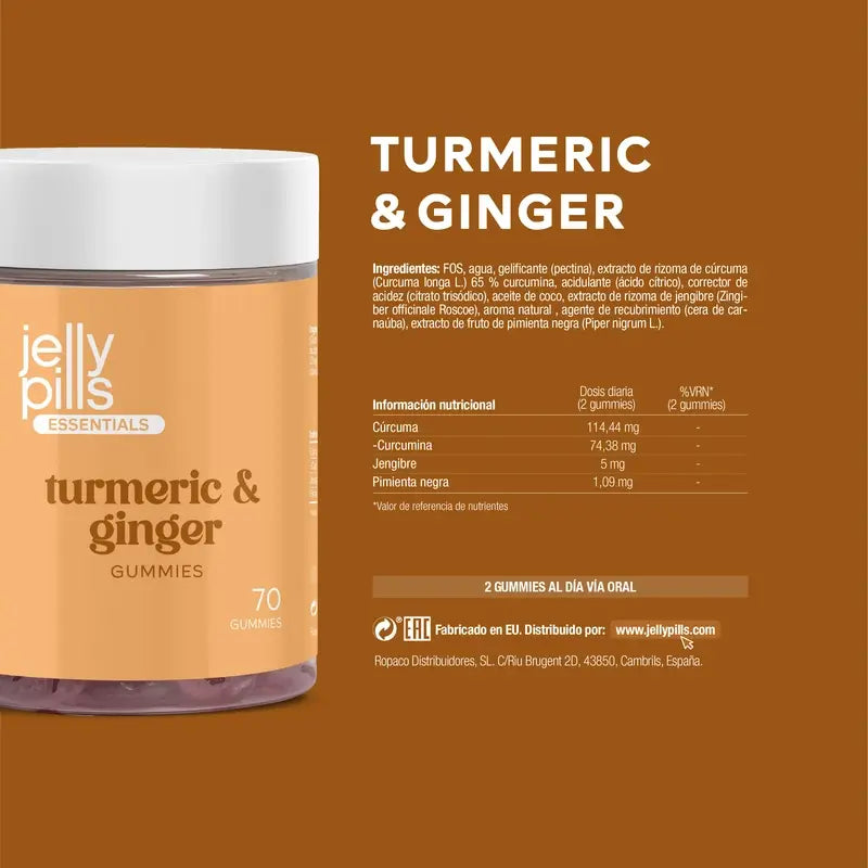 Pillole di gelatina Curcuma , 70 gommine